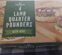 Lamb Quarter Pounders Burgers with mint