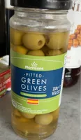 Pitted green olives