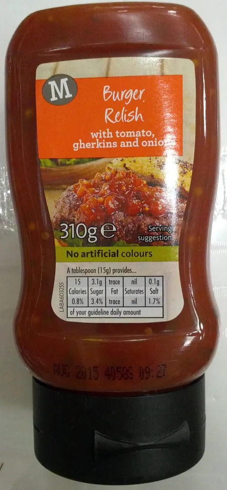 Tangy burger relish