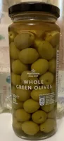 Whole green olives