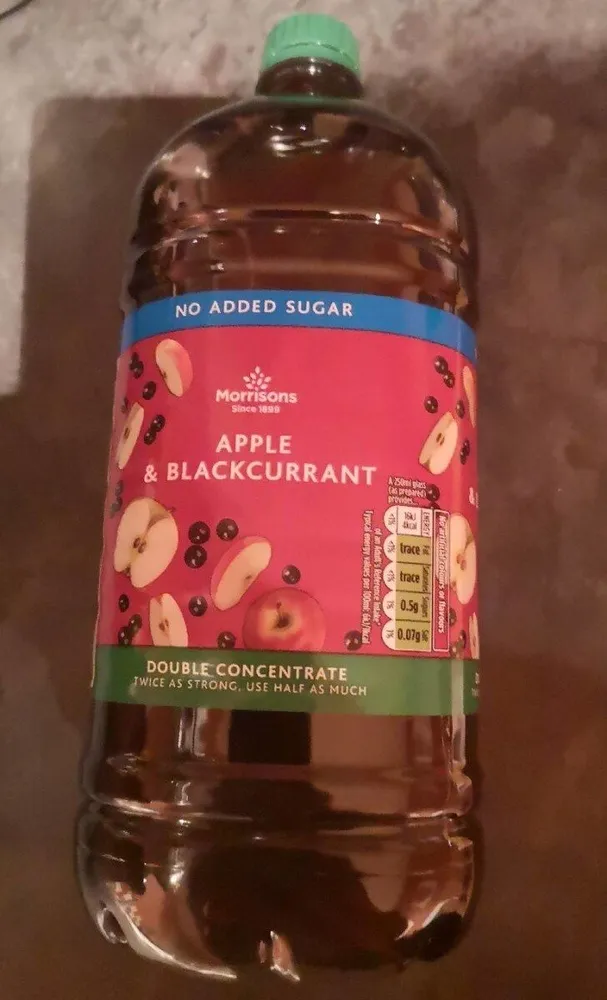 apple&blackcurrant dilute squash