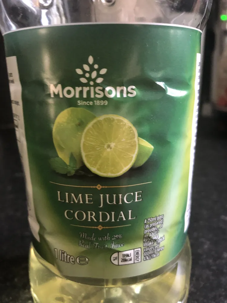 Morrison’s Lime Juice Cordial