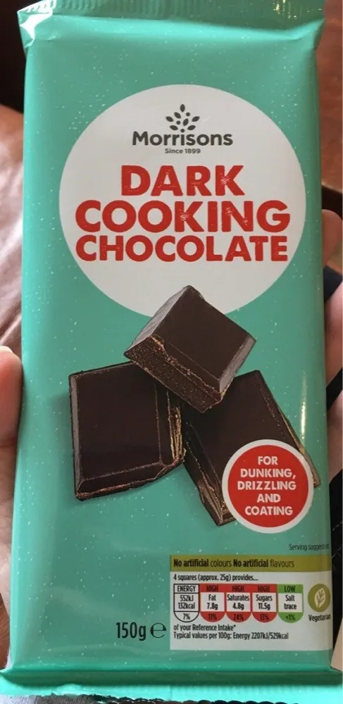 Dark cooking chocolate