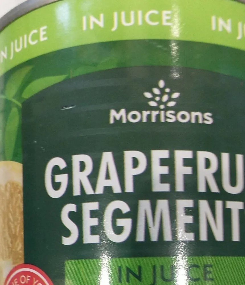 Grapefruit segments in juice
