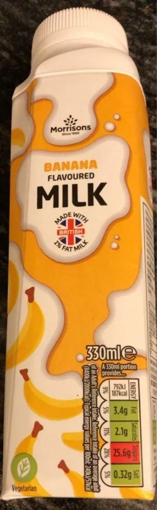 Banana flavoured milk