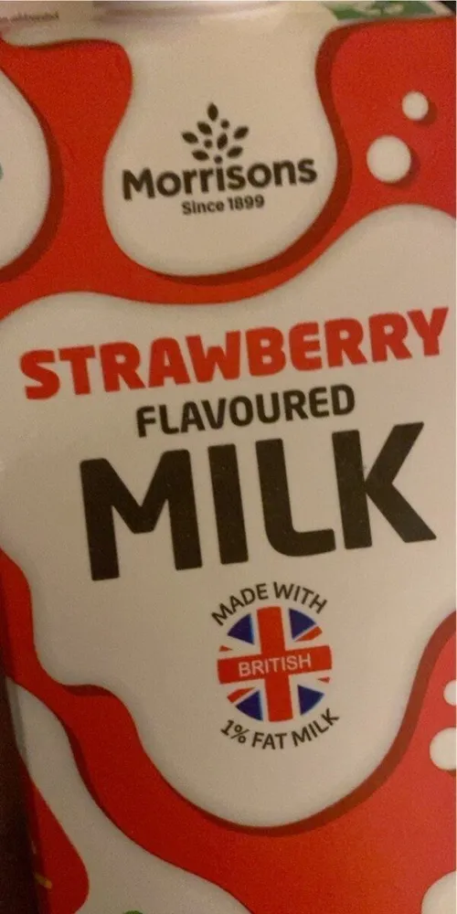 strawberry flavoured milk