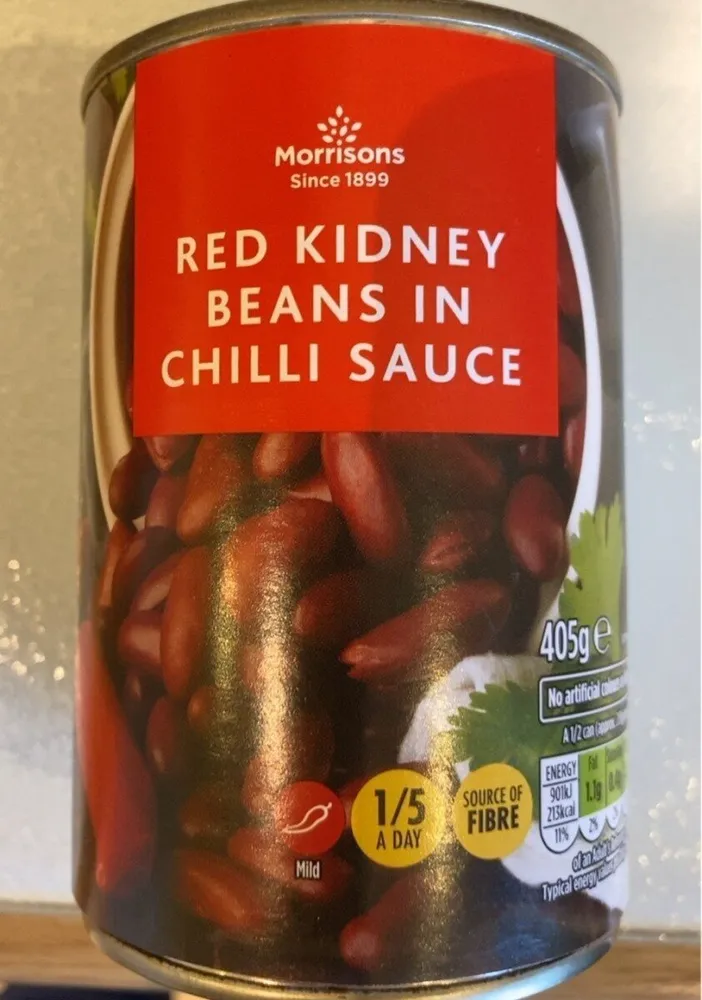 Red kidney beans in chilli sauce