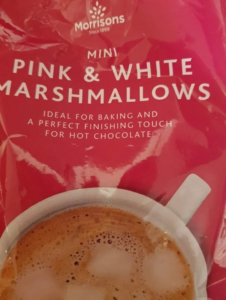 Pink and white marshmallows