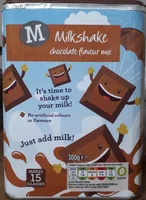 Milkshake chocolate favour mix