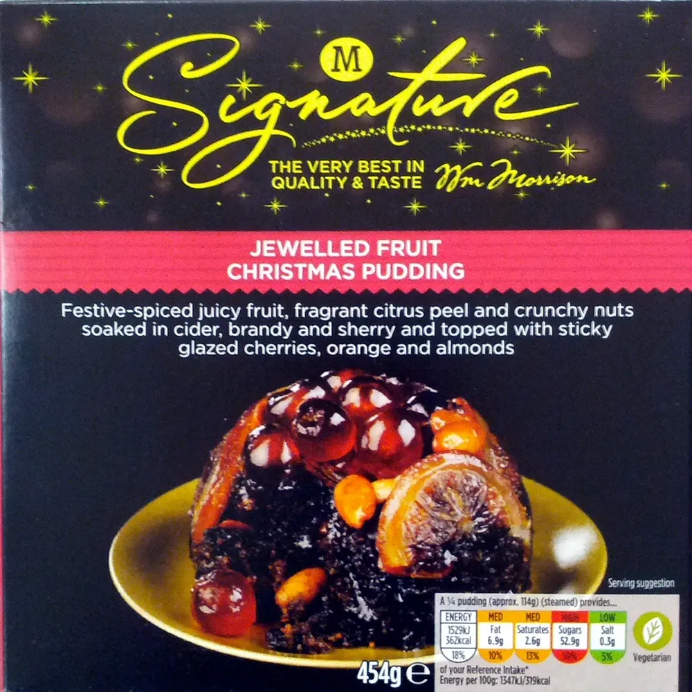 Jewelled Fruit Christmas Pudding