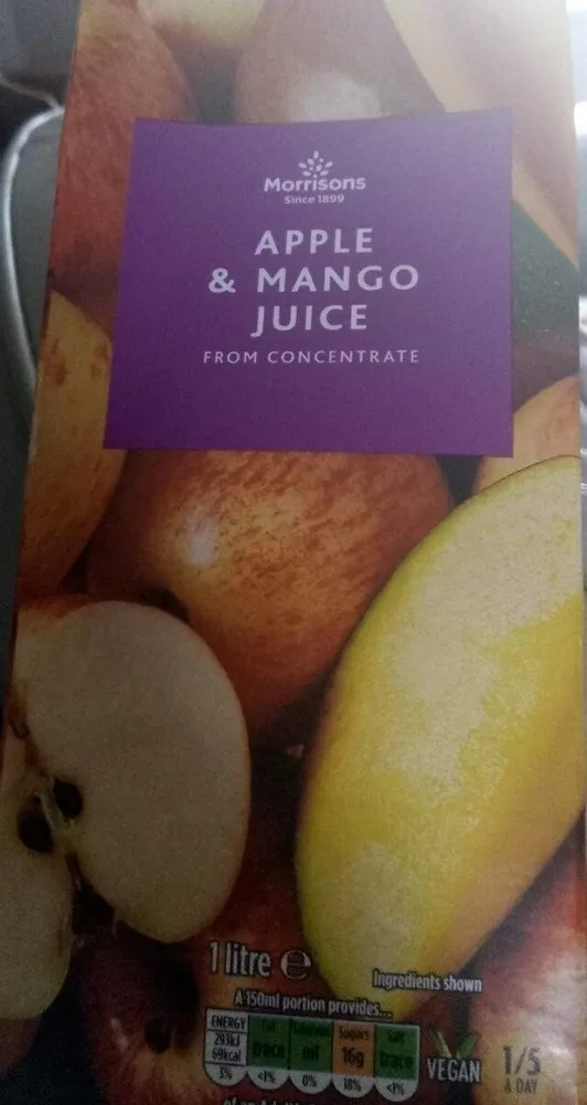 Apple and mango juice