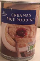 Creamed rice pudding