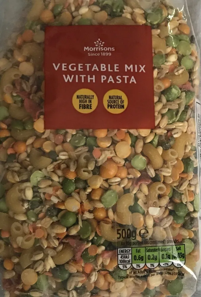 Vegetable mix with pasta
