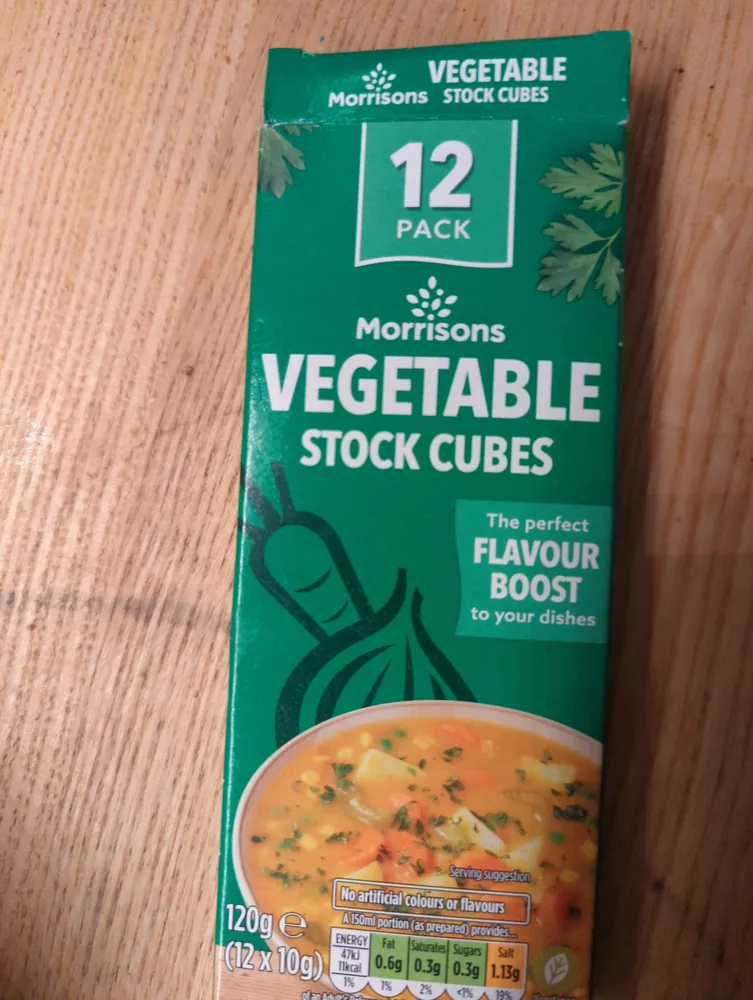 Vegetables cubes
