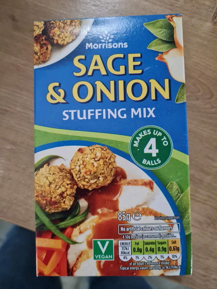 Morrisons Sage & Onion stuffing mix