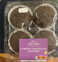 4 Triple Chocolate Muffins