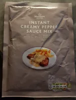 Instant creamy pepper sauce mix