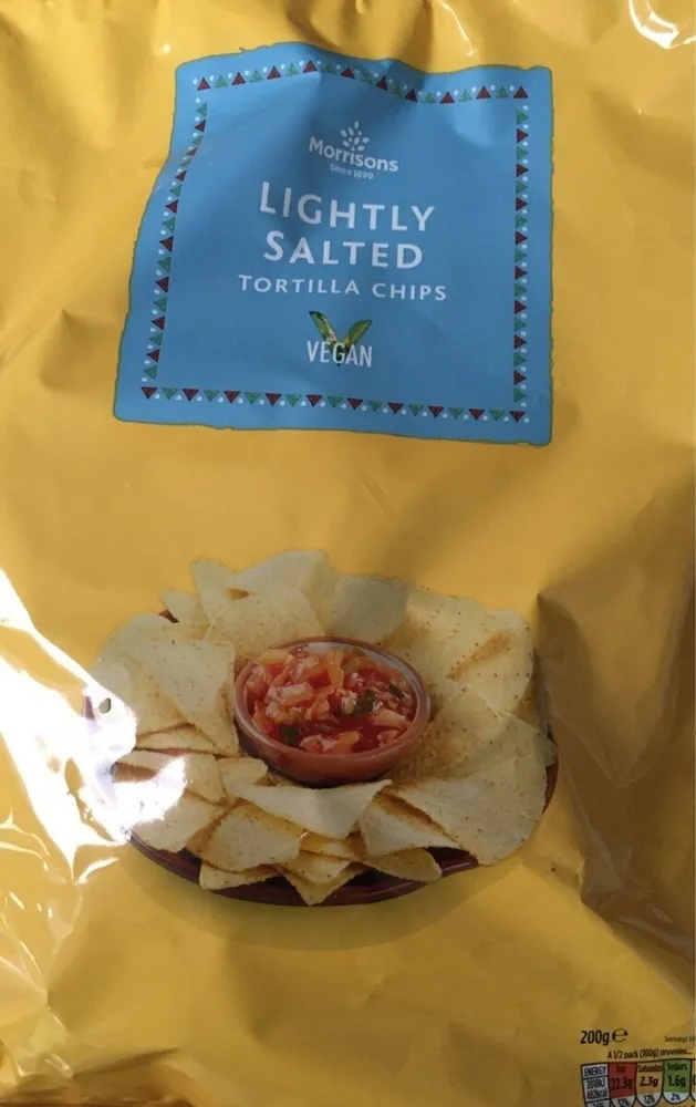 Lightly salted tortilla chips