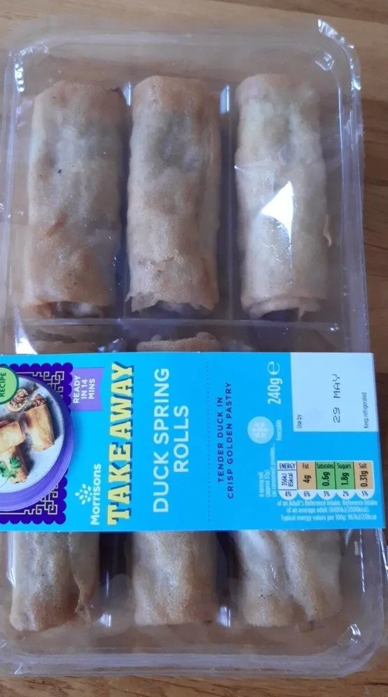 Duck spring rolls