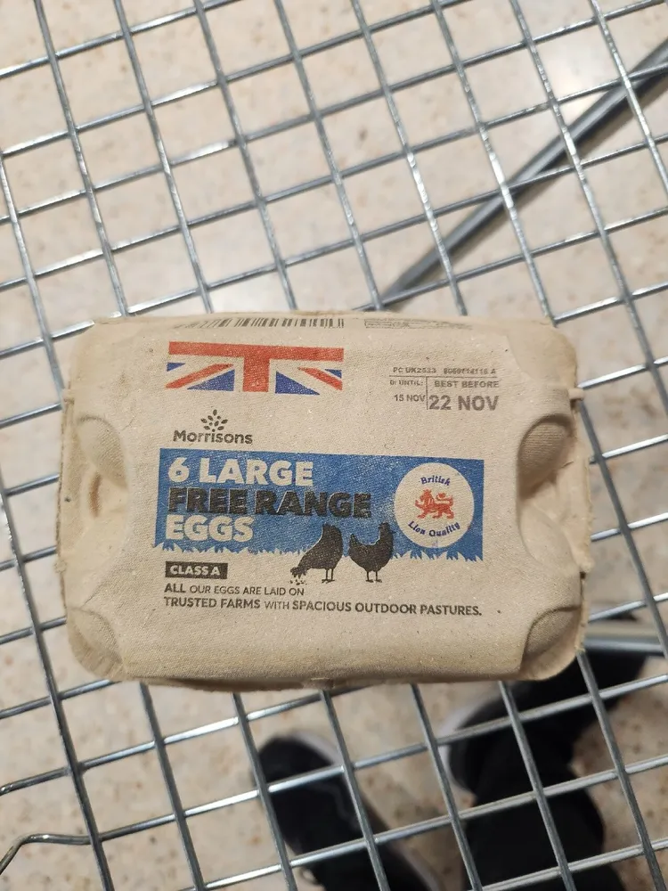 6 Large Free Range Eggs