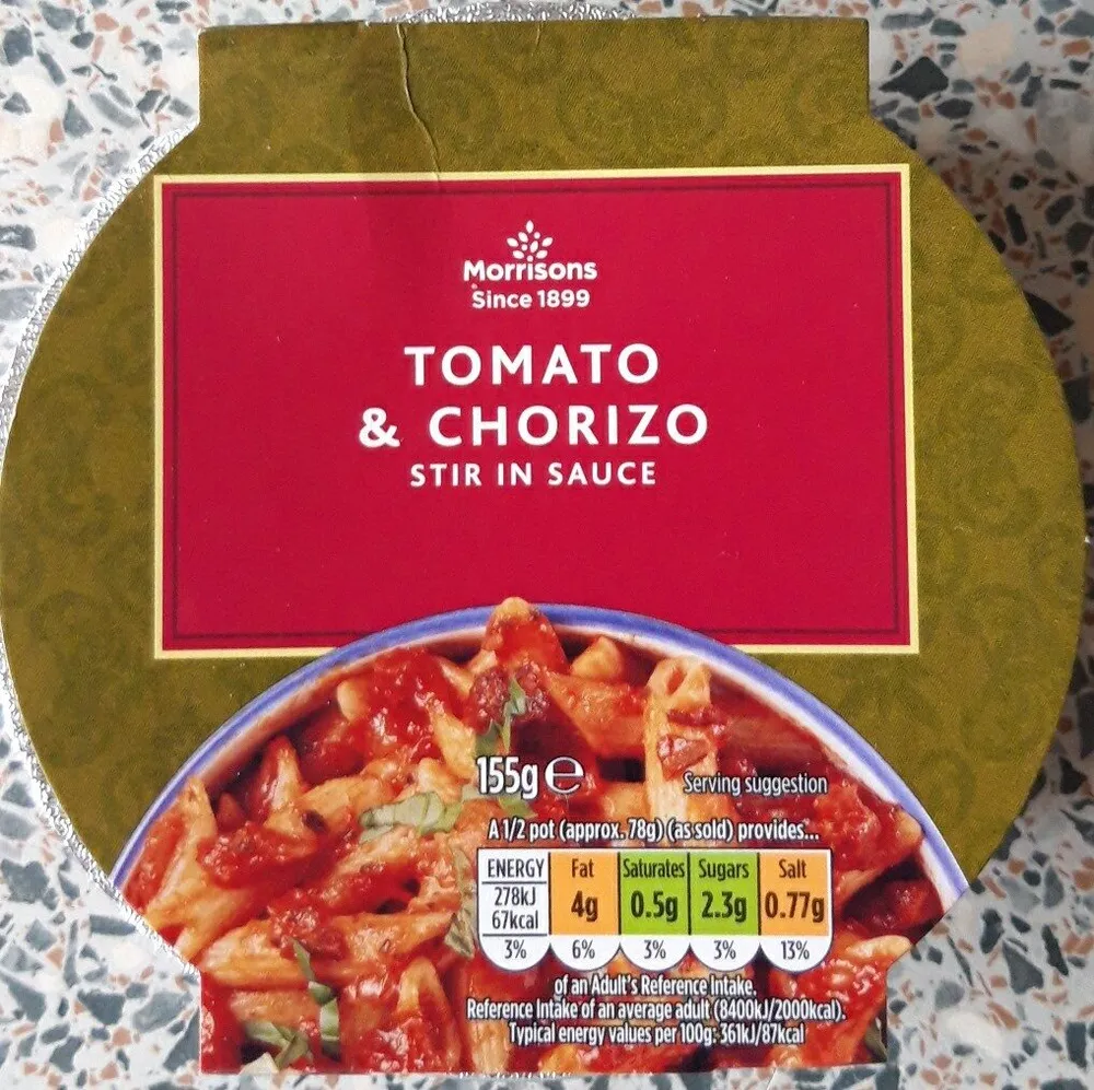 Tomato & Chorizo Stir in Sauce
