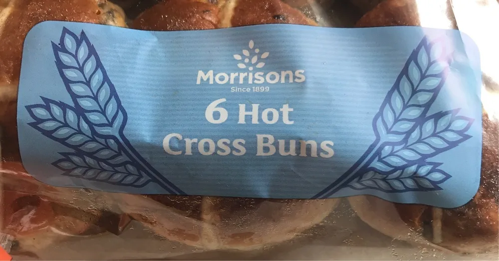 6 HOT CROSS buns