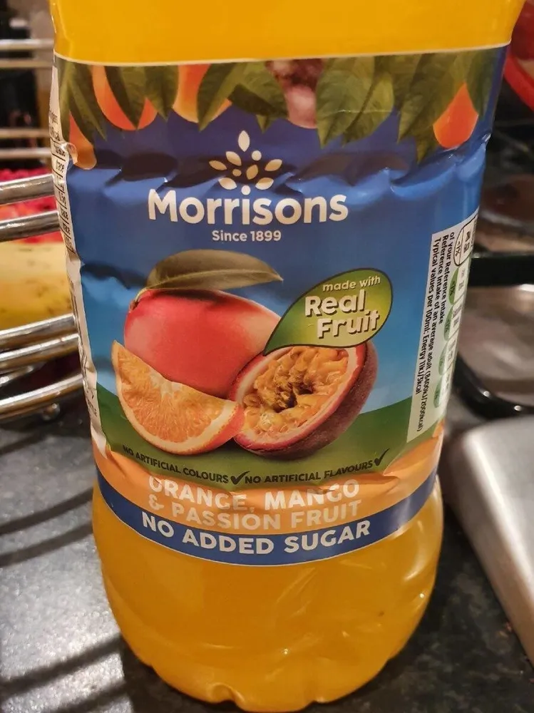 Orange mango & passionfruit Squash