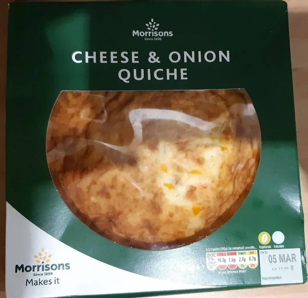 Cheese & Onion Quiche