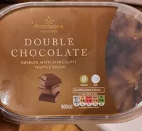 Double Chocolate Swirled with Chocolate Truffle Sauce