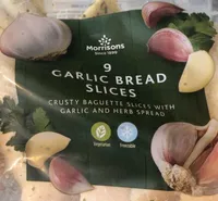 Garlic bread slices