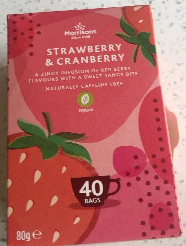 Strawberry and cranberry tea
