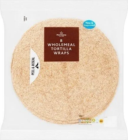8 Wholemeal Tortilla Wraps