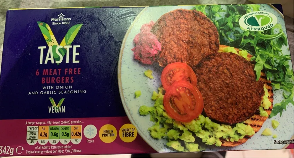 Meat free burger