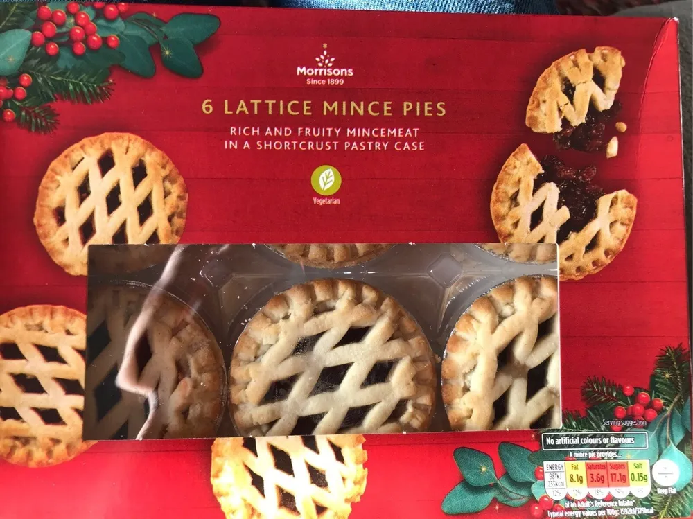 6 latice mince pies