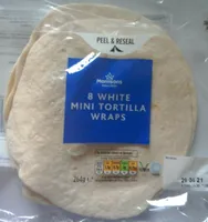 Morrisons 8 White mini tortilla wraps