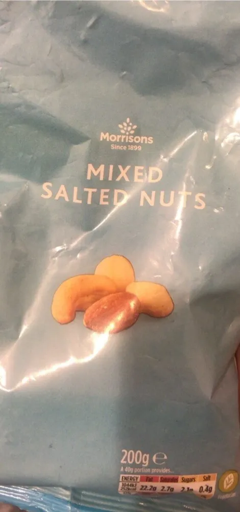 Mixed salted nuts