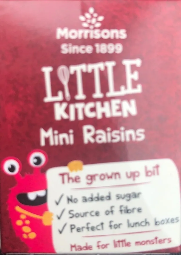 Morrisons LITTLE KITCHEN Mini Raisins The group b