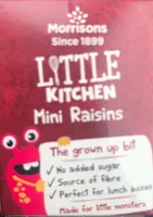 Morrisons LITTLE KITCHEN Mini Raisins The group b