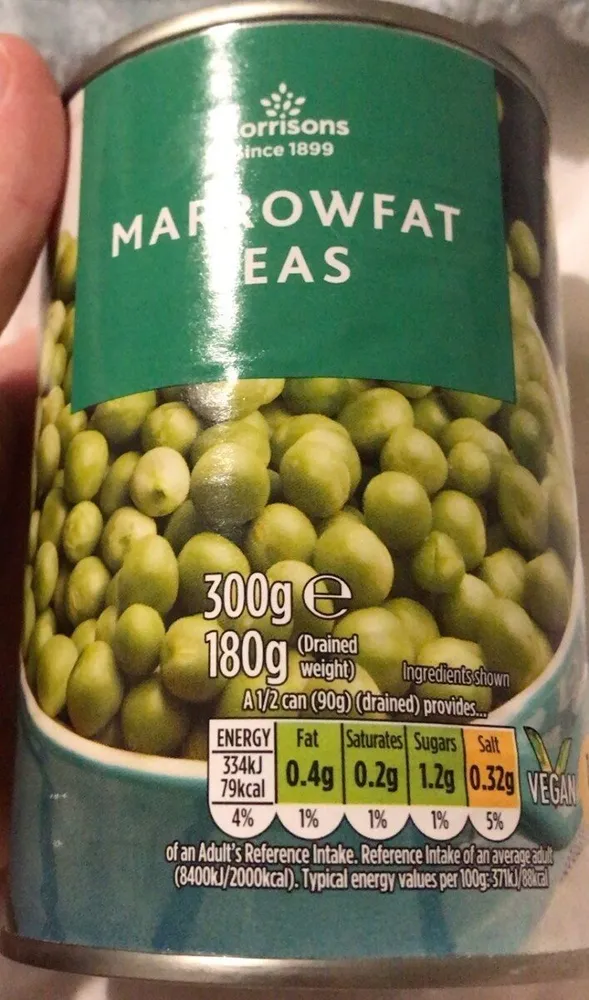 MARROWFAT PEAS IN WATER