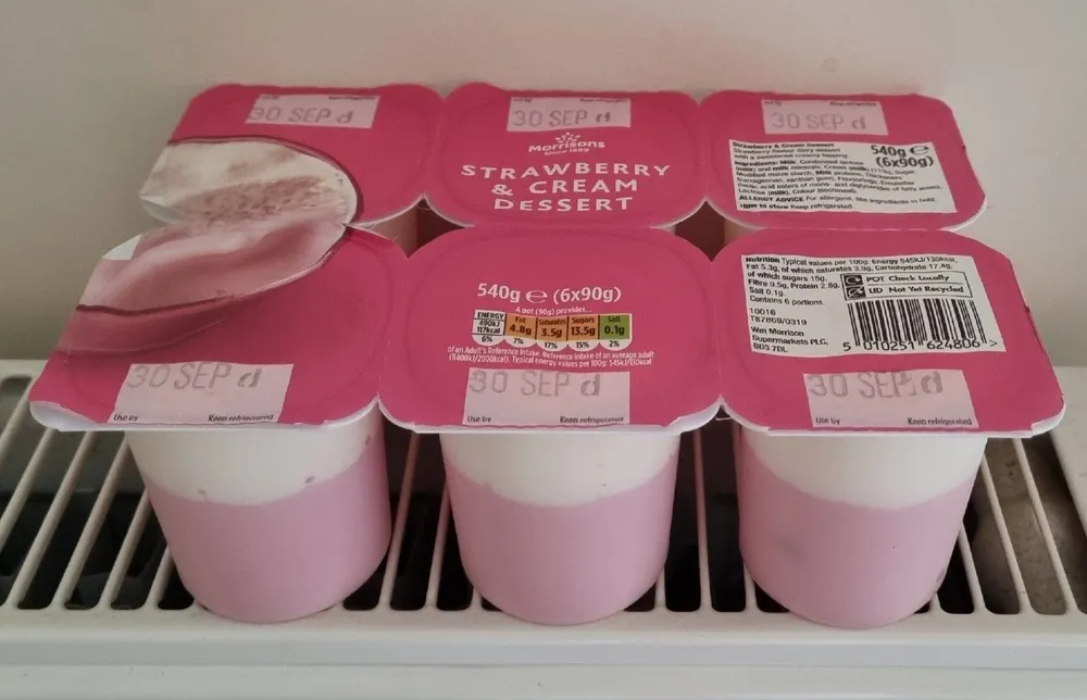 Strawberry and cream dessert