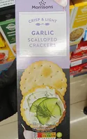 Mor Scalloped Garlic Crackers 185g
