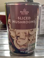Sliced mushrooms