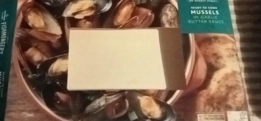 Ready to cook mussels in garlic butter sauce