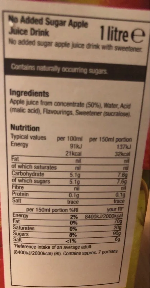 Apple Juice Drink