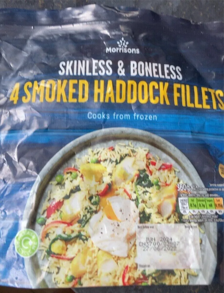 4 smoked haddock fillets