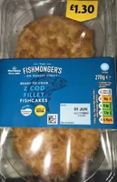 2 cod fillet fishcakes