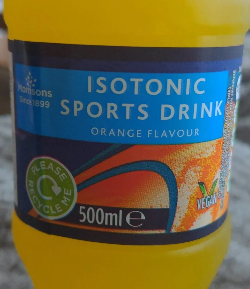 Isotonic sports drink orange