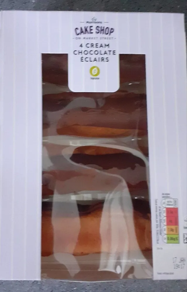 Cream Chocolate eclaires