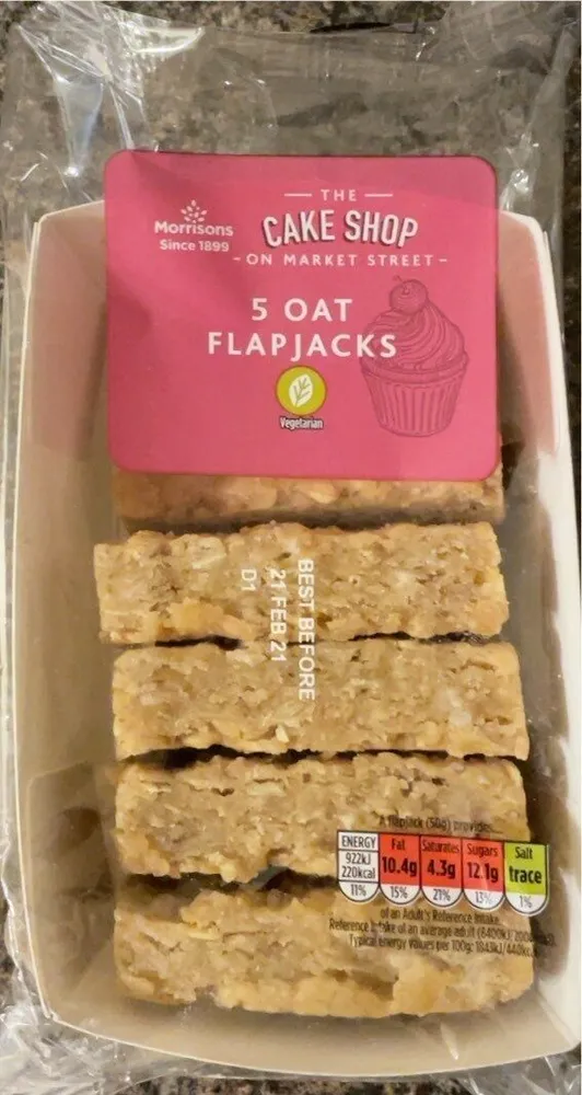 5 Oat Flapjacks