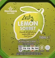 Zesty Lemon Sorbet